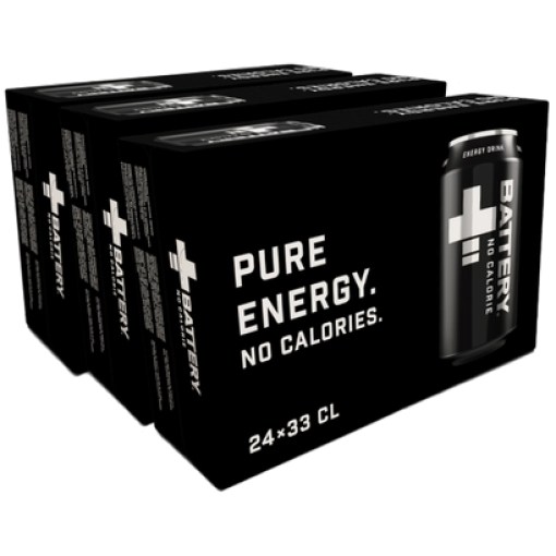 3 x Battery NoCal Energy Drink 33cl x 24 tölkkiä