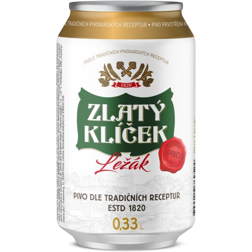 Zlaty Klicek olutta 4.5% 33cl x 24 tölkkiä